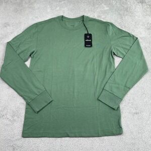 Allbirds 100% Organic Cotton Long Sleeve Tee Classic Fit‎ Hazy Cargo Green S